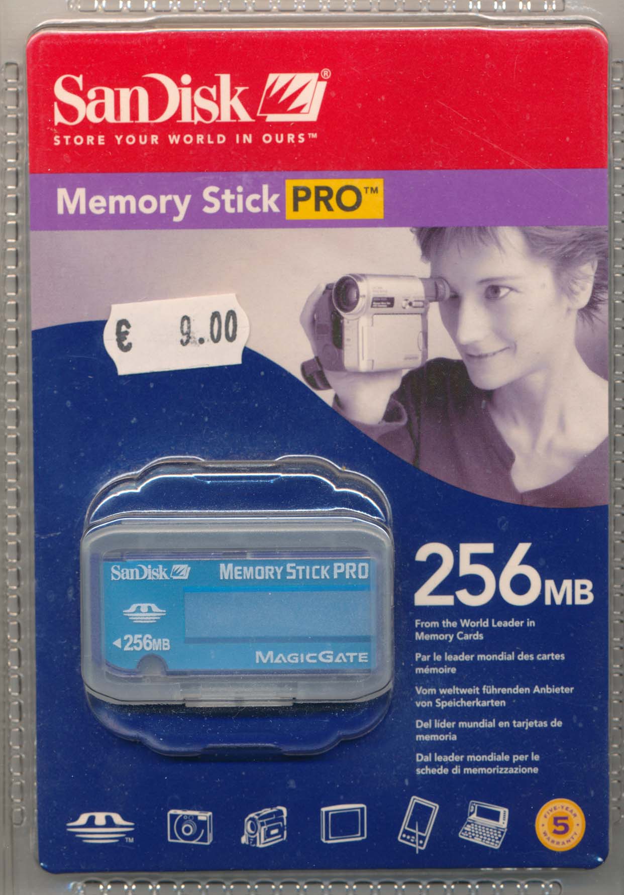 Sandisk Memory Stick  Pro 256mb